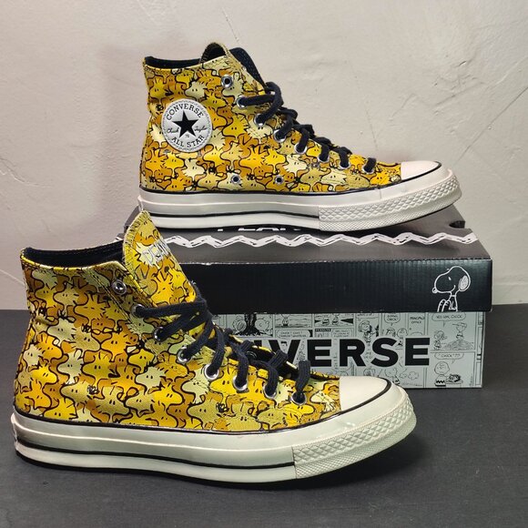 Converse Chuck 70 Hi Peanuts Woodstock Yellow Mens 8 Womens 10 A01871C With Box - Picture 2 of 13